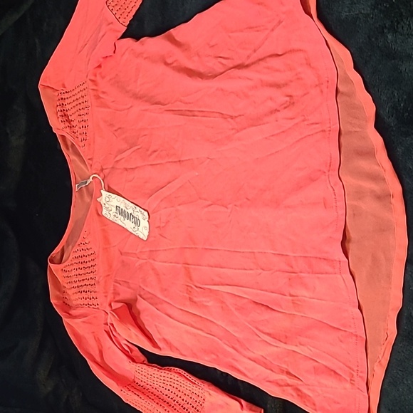 WAS $48. MONORENO V-Neck 3/4 Embellished Sleeves Sheer back dressy Top - Picture 11 of 12